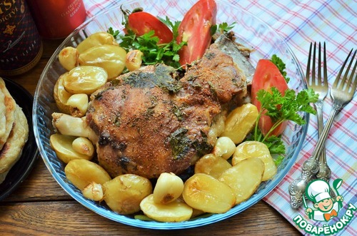 Баранья лопатка в соляной корочке Баранья лопатка в соляной корочке