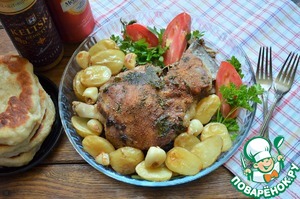 Баранья лопатка в соляной корочке Баранья лопатка в соляной корочке