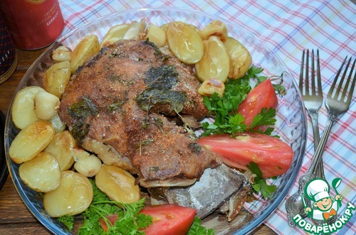 Баранья лопатка в соляной корочке Баранья лопатка в соляной корочке