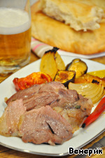 Баранья нога на вертеле