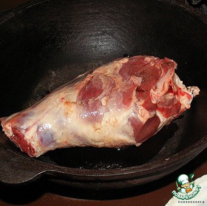 Баранья нога по рецепту Глузского Баранья нога по рецепту Глузского