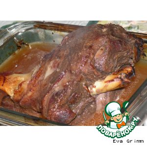 Баранья нога в клюквенном маринаде Баранья нога в клюквенном маринаде