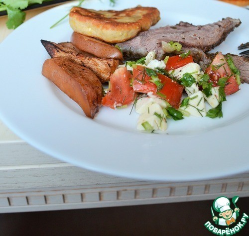 Баранья нога в специях Баранья нога в специях