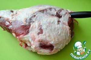Баранья нога в специях Баранья нога в специях