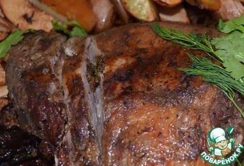 Баранья нога в специях Баранья нога в специях