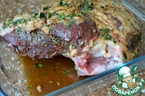 Баранья нога в специях Баранья нога в специях