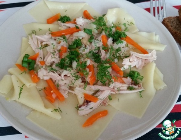 Бешбармак из курицы и свинины Бешбармак из курицы и свинины