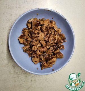 Блинчики фаршированные печенью и овощами