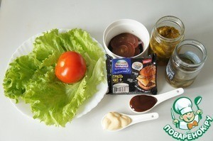 Бургер-гриль с необычным сыром Бургер-гриль с необычным сыром