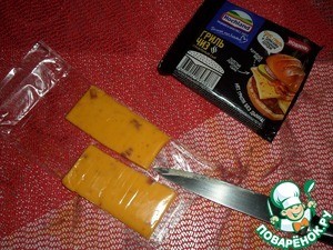 Бутерброд с яичным блином и сыром Бутерброд с яичным блином и сыром