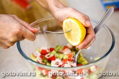 Макаронный салат с крабовыми палочками VIČI Макаронный салат с крабовыми палочками VIČI