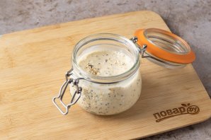 Ленивая овсянка в банке с йогуртом Ленивая овсянка в банке с йогуртом