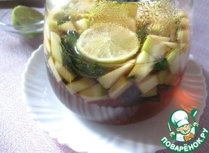Чай с яблоком, лаймом и мятой Чай с яблоком, лаймом и мятой