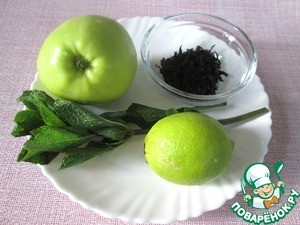 Чай с яблоком, лаймом и мятой Чай с яблоком, лаймом и мятой