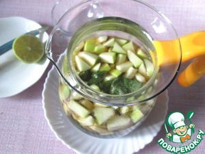 Чай с яблоком, лаймом и мятой Чай с яблоком, лаймом и мятой
