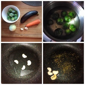 Чечевичная полента с овощами и грибами