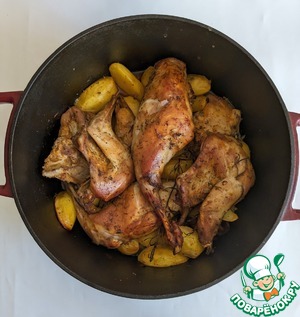 Чесночный кролик по-испански Чесночный кролик по-испански