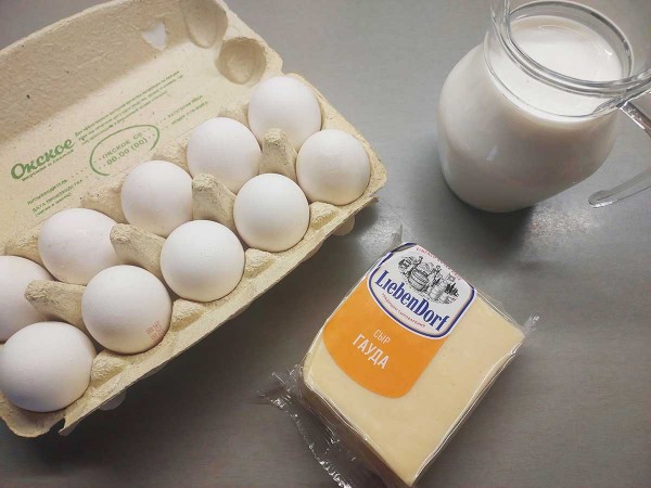 Омлет с сыром в духовке Омлет с сыром в духовке