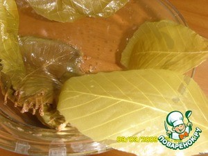 Долма на листьях липы "Пип долмасы" Долма на листьях липы "Пип долмасы"