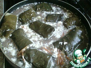 Долма на овощной подушке Долма на овощной подушке