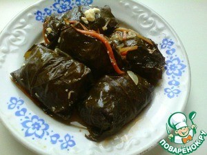 Долма на овощной подушке Долма на овощной подушке