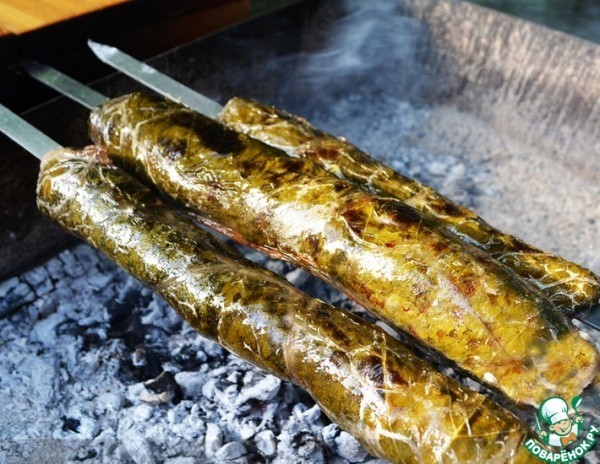 Долма на шампурах