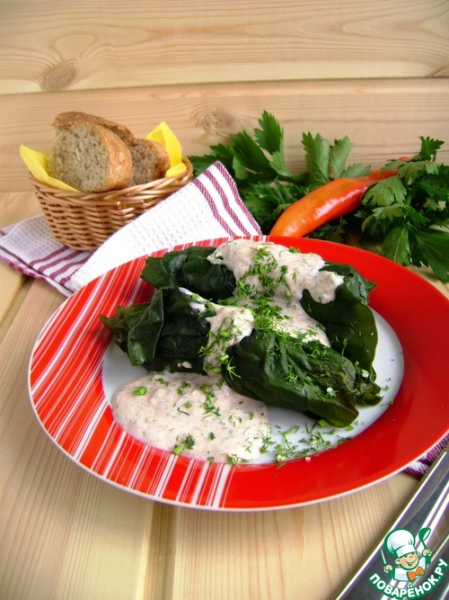 Долма по-читински из мангольда