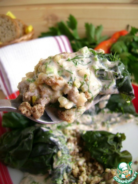 Долма по-читински из мангольда