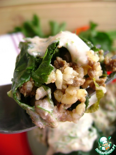 Долма по-читински из мангольда