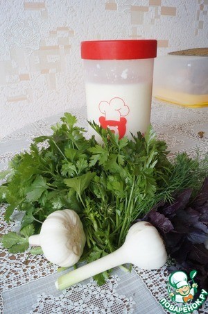 Долма под соусом из мацони