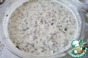 Долма под соусом из мацони