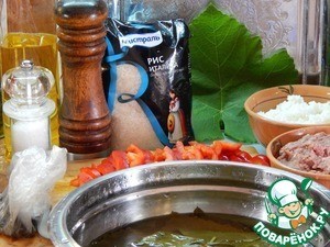 Долма с тушеным перцем Долма с тушеным перцем