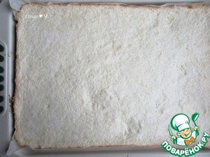 Белковый бисквитный рулет с хурмой