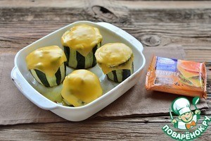 Фаршированные бочонки из кабачка