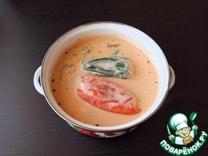 Фаршированные перцы в сырном соусе