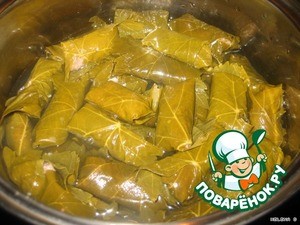 Фаршированные виноградные листья "Долма" Фаршированные виноградные листья "Долма"