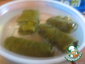 Фаршированные виноградные листья "Долма" Фаршированные виноградные листья "Долма"