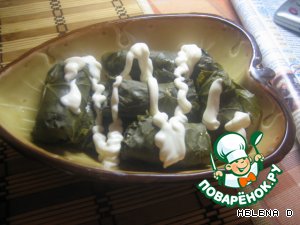 Фаршированные виноградные листья "Долма" Фаршированные виноградные листья "Долма"