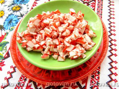 Салат «Подсолнух» с чипсами