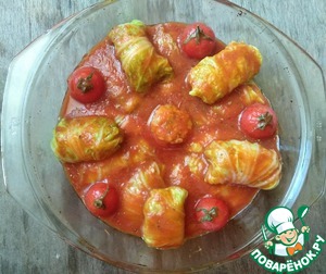 Голубцы из пекинской капусты с булгуром Голубцы из пекинской капусты с булгуром