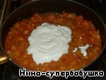 Голубцы с грибами и соусом из помидоров