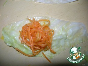 Голубцы с морковью по-корейски Голубцы с морковью по-корейски