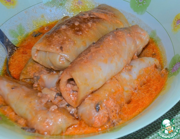 Голубцы в грибном соусе Голубцы в грибном соусе