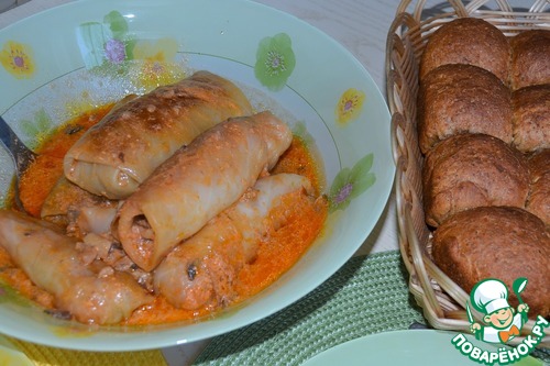 Голубцы в грибном соусе Голубцы в грибном соусе