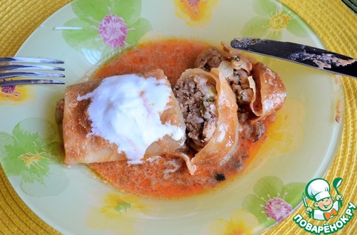 Голубцы в грибном соусе Голубцы в грибном соусе