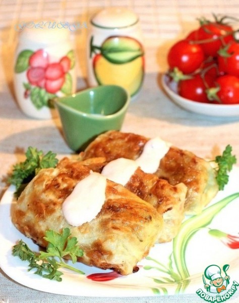 Голубцы в омлете Голубцы в омлете