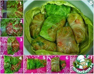 Голубцы в сметанно-томатном соусе