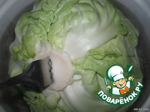 Голубцы, запечeнные под сметанно-луковым соусом