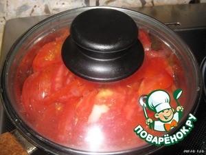 Голубцы, запечeнные под сметанно-луковым соусом