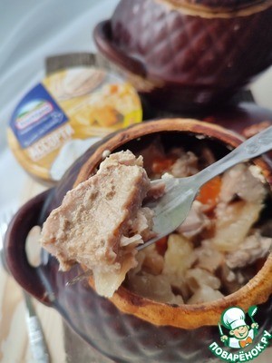 "Горшочки" с сырным ассорти